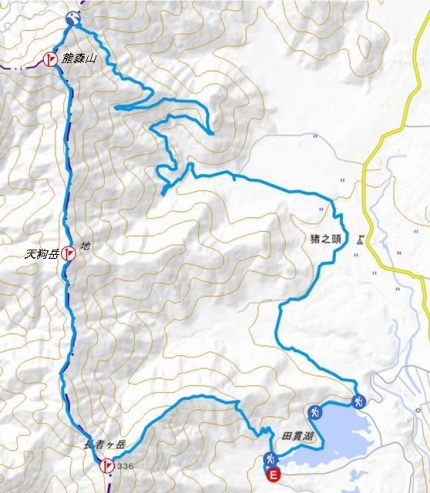 熊森山地図