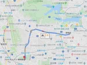 フォレストイン昭和館マップ