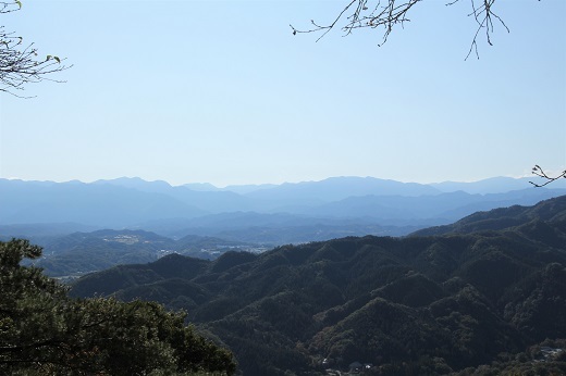 宝登山山頂からの景色