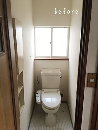 Diy トイレの壁紙を張り替えて北欧 And レトロなトイレに Diy トイレ壁紙 内窓