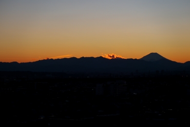 富士山の夕景２