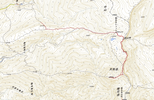 天狗岳地図202002010