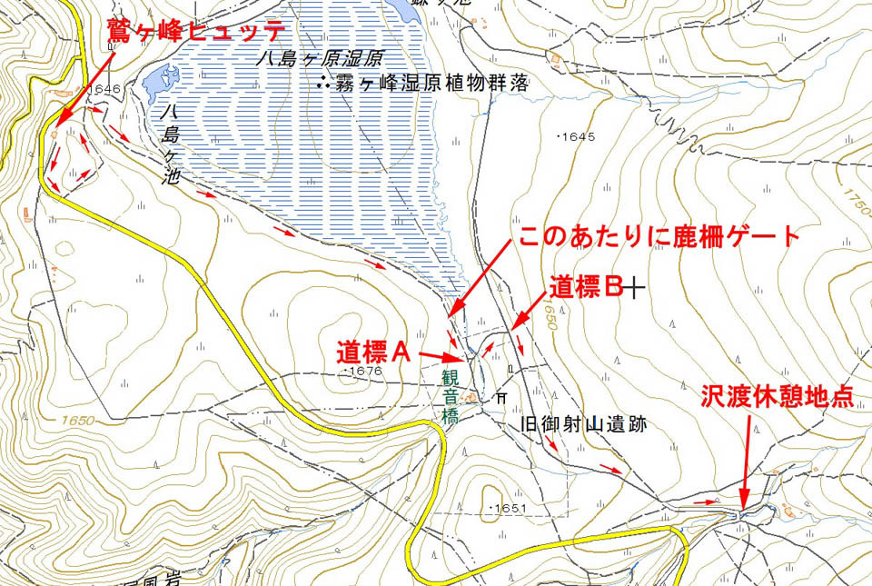 八島湿原地図 960×645