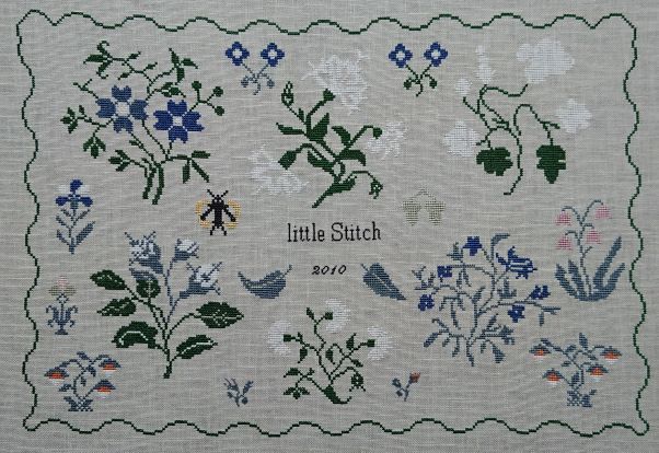 花の刺繍２  クロスステッチの専門店 little Stitch 国立駅北口 「リトルスティッチ」のブログ