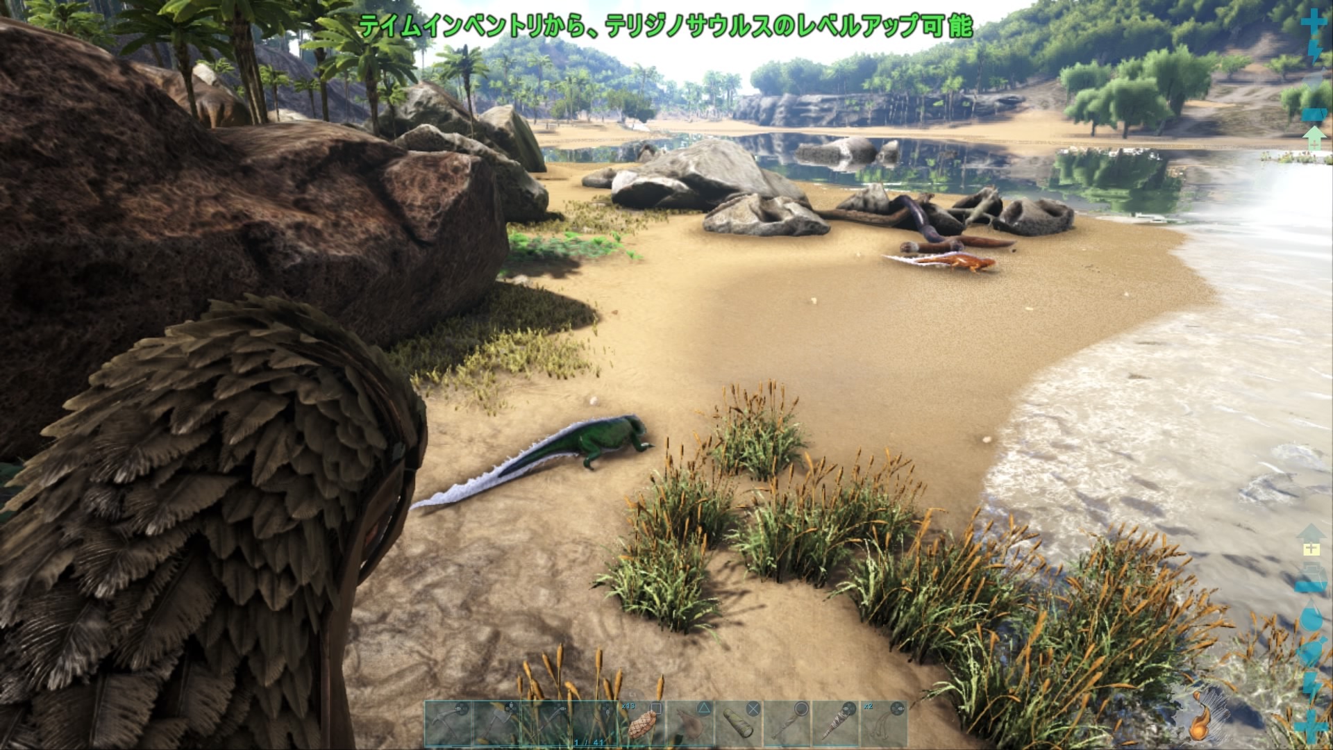 Ark Survival Evolved で恐竜サバイブpart7 最強テリジノサウルスをテイム 妄想シンフォニー