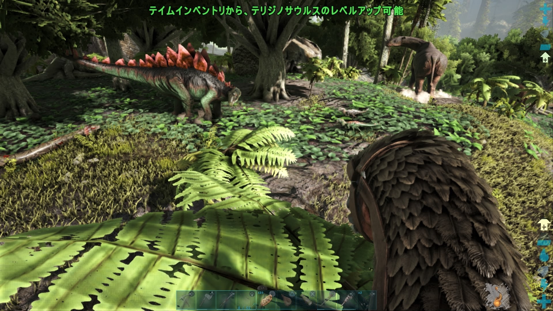 妄想シンフォニー Ark Survival Evolved で恐竜サバイブpart7 最強テリジノサウルスをテイム