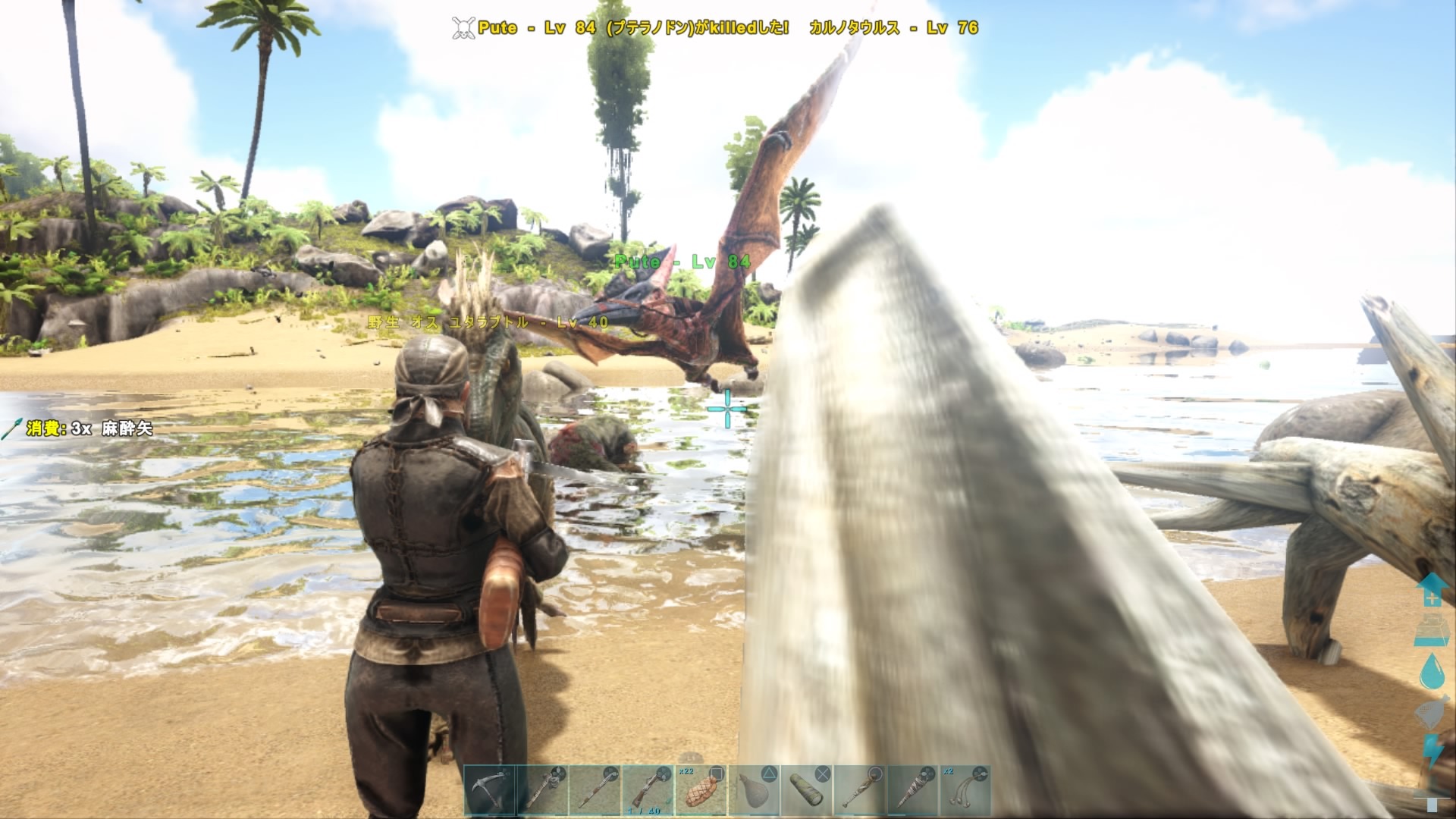 Ark Survival Evolved で恐竜サバイブpart8 筏で初遠征 妄想シンフォニー