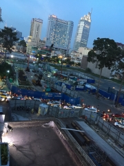 2019年7月ベトナムの夜景と地下鉄工事2