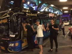 2019年7月ベトナム慰安旅行タイ-1-２階建観光バス2