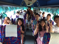 2019年7月ベトナム慰安旅行タイ-1-２階建観光バス3