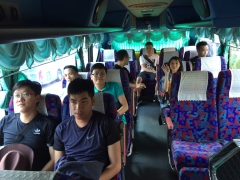 2019年7月ベトナム慰安旅行タイ-1-２階建観光バス4